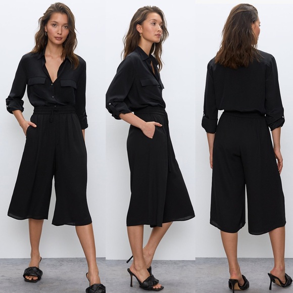 Babaton Pants - Aritzia Babaton Luiz Wide Crop Pant (LIGHT PINK)